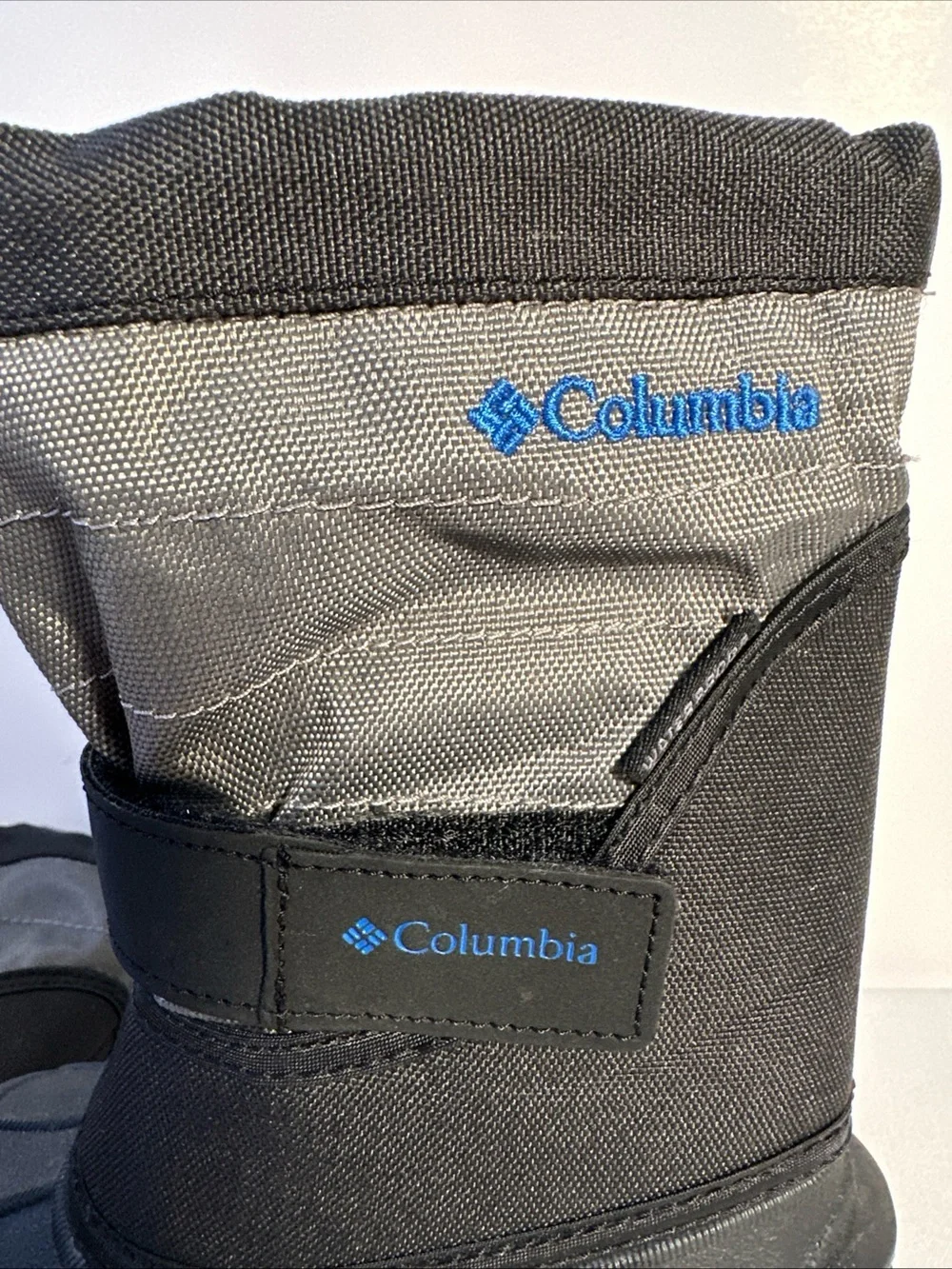 Columbia Kids Black and Gray Snow Boots